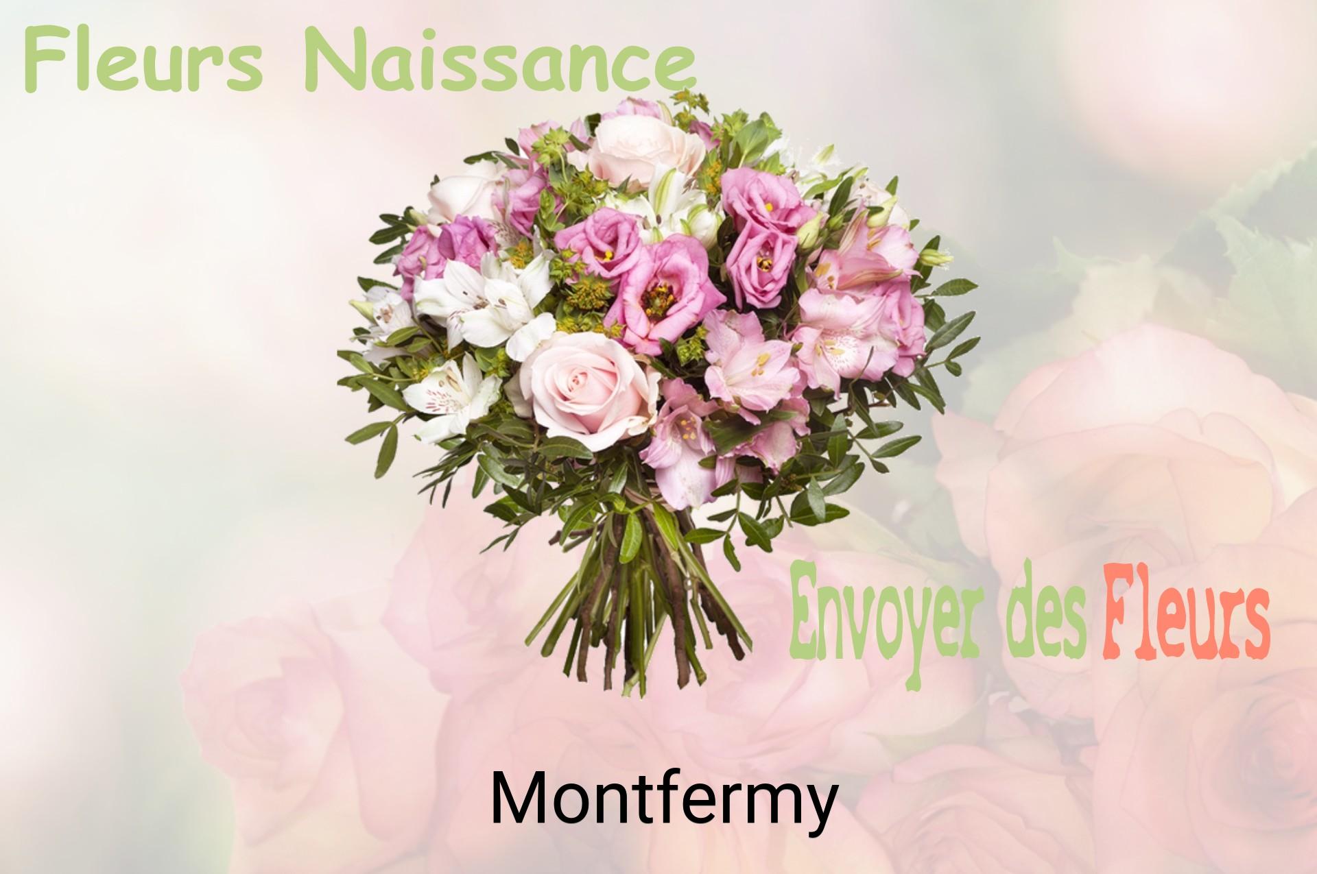 Bouquet de fleurs de naissance livré à Montfermy
